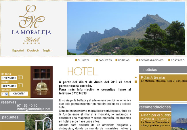 DESARROLLO WEB HOTELERA