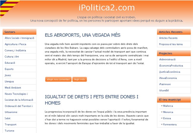 DESARROLLO DEL PORTAL iPOLITICA 2.O